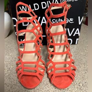 Wild Diva Women's Shoes Mule sandal with stiletto heel.